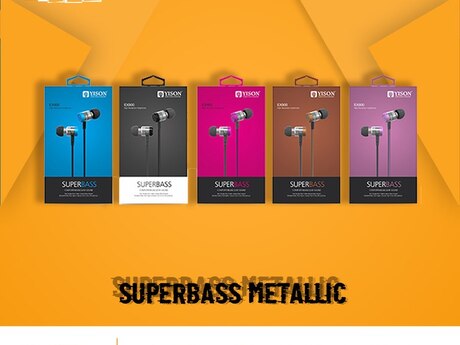 Qulaqlıq "Yison EX900 Superbass Metallic Stereo" 