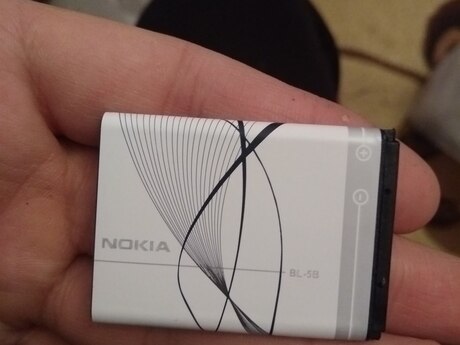 "Nokia BL-5B " 3.7V 800mAh batareyası "Nokia BL-5B " 3.7V 800mAh batareyası