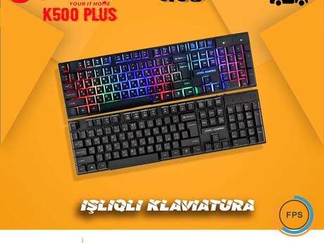 İşıqlı klaviatura "Jedel K500+" (LED Keyboard)