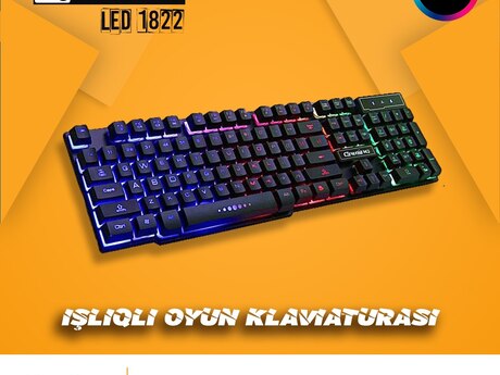 İşıqlı klaviatura "R8 LED 1822"