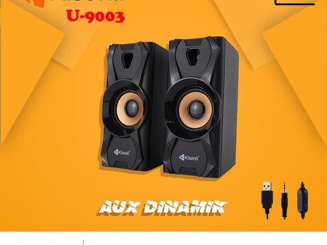 Stereo Dinamik "Kisonli U-9003" (USB AUX Səs Gücləndirici)