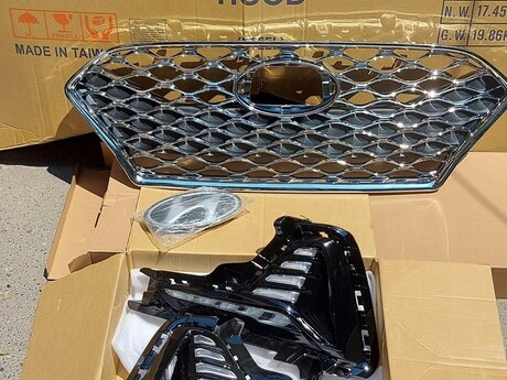 "Hyundai Sonata Sport 2018-2019" radiator barmaqlığı