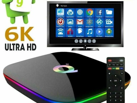 TV Box Q+ 4RAM 32GB Android 10 6K ultra HD TV Box Q+ 4RAM 32GB Android 10 6K ultra HD