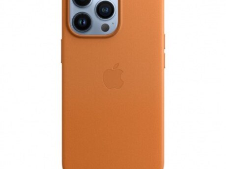"Apple iPhone 13 Pro" Leather Case with MagSafe - Golden Brown