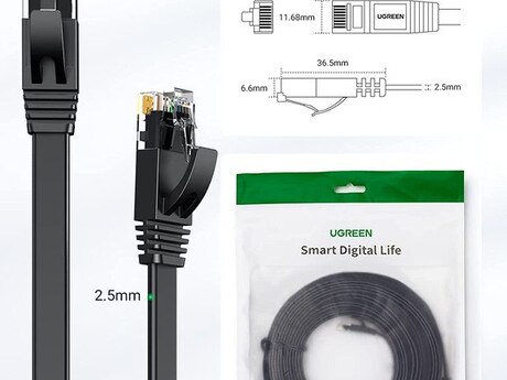 LAN kabel "UGREEN Cat6 UTP Flat Ethernet" LAN kabel "UGREEN Cat6 UTP Flat Ethernet"
