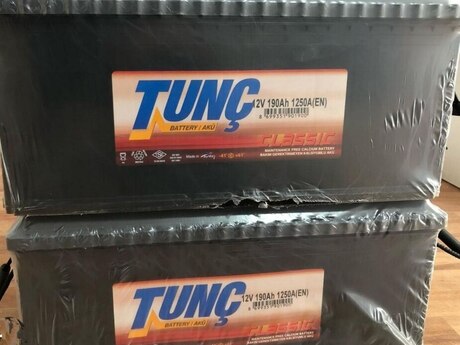 "Tunc 12 volt 190 ah" akkumulyator 
