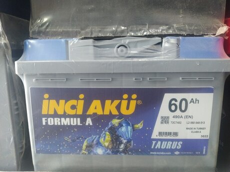 "İnci aku 12 v 60 ah" akkumulyator 