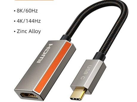 Konvertor "HDMİ to TypeC 8K 60hz" Konvertor "HDMİ to TypeC 8K 60hz"