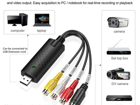 USB Video Audio Converter Capture Card