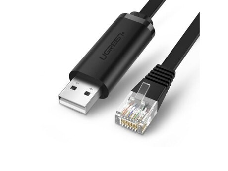 Şəbəkə kabeli "Ugreen USB to RJ45 Console 1.5m" Şəbəkə kabeli "Ugreen USB to RJ45 Console 1.5m"