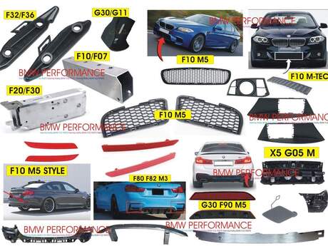 "BMW F10, BMW F30, BMW F32, BMW F36, BMW G30" bufer dəstəkləri
