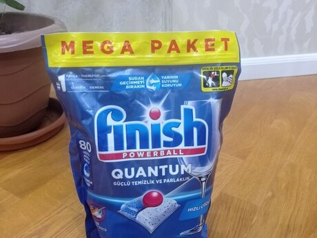Qabyuyan üçün tabletka “Finish”