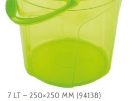 Plastik qapaqsız və qapaqlı vedrələr