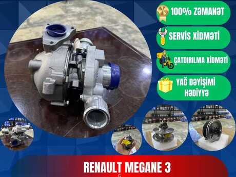 "Renault Megane 3" turbosu və kartrici