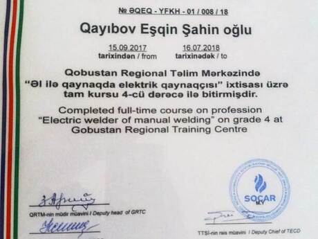 Qaynaqçı işi axtarıram