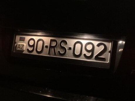 Avtomobil qeydiyyat nişanı - 90-RS-092