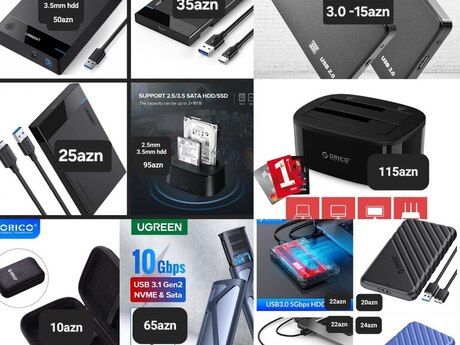 Xarici sərt disk qutusu HDD SSD keys Xarici sərt disk qutusu HDD SSD keys