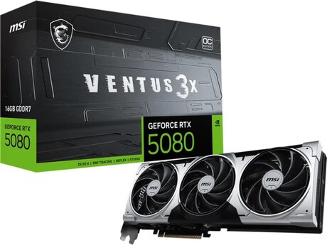 Video kart "MSI GeForce RTX 5080 16G Ventus 3X OC Plus Graphic Card 16GB GDDR7 256-bit"