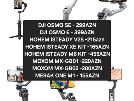 Telefon tənzimləyici "gimbal dji osmo" Telefon tənzimləyici "gimbal dji osmo"