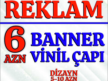 Reklam, vinil və banner çapı xidməti