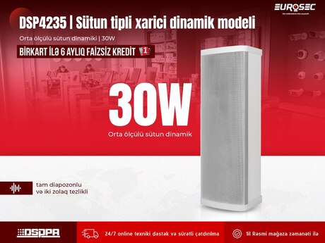 Sütun tipli xarici dinamik modeli "DSPPA 4235 | 30W"