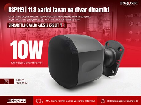 Xarici tavan və divar dinamiki "DSPPA 119 | 10W"