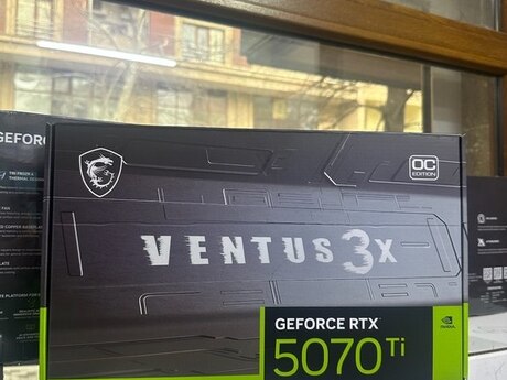 Video kart "MSI Ventus 3X GeForce RTX 5070Ti 16GB”