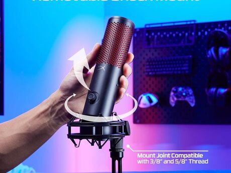 Gaming microphone "HyperX QuadCast 2 (872V1AA)"