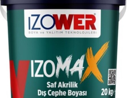 İzomax saf akrilik xarici fasad boyası 10kg