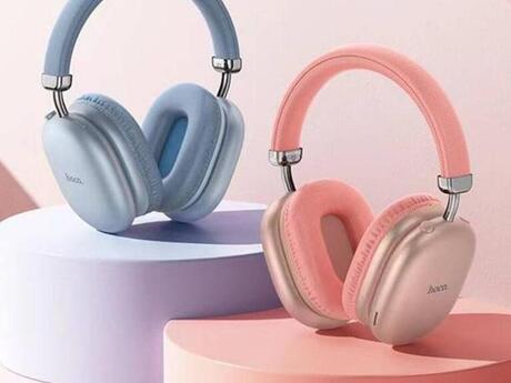 Qulaqlıq "Hoco W35 max BT 90Hours Sky Blue Pink"