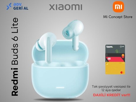 Qulaqlıq "Redmi Buds 6 Lite Blue"