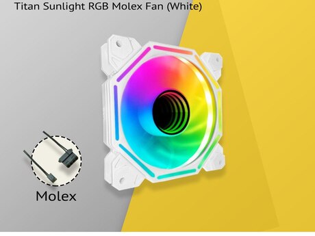 Titan Sunlight RGB Molex Fan (White)
