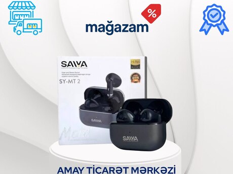 Simsiz qulaqlıqlar "Saiya MT2 Black"