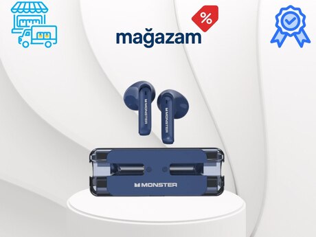 Simsiz qulaqlıqlar "Monster XKT08 Blue"