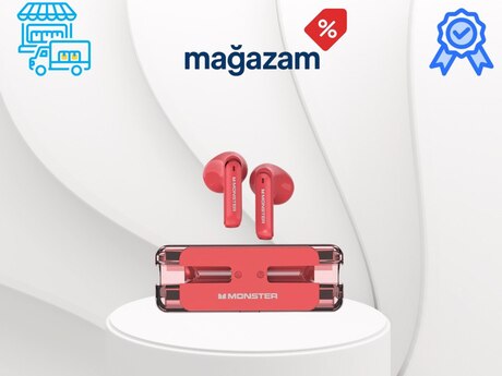 Simsiz qulaqlıqlar "Monster XKT08 Red"