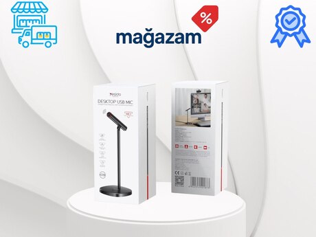 Yesido KR18 – 360° Omnidireksional Masaüstü Mikrofonu (Qara) Yesido KR18 – 360° Omnidireksional Masaüstü Mikrofonu (Qara)