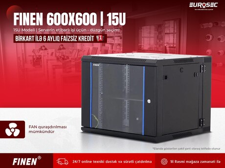 Rack Kabin "FINEN 600X600 | 15U"