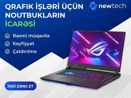 Qrafik işlər üçün notbukların icarəsi