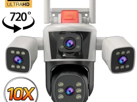 Wi-Fi PTZ kamera 360°FHD 12MP/4K+64GB Wi-Fi PTZ kamera 360°FHD 12MP/4K+64GB