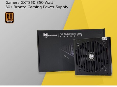 Gaming Qida Bloku "Gamers GXT850 850 Watt 80+ Bronze"