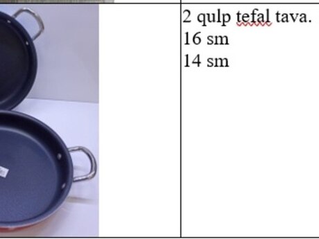 Qranit tavalar "Tefal"