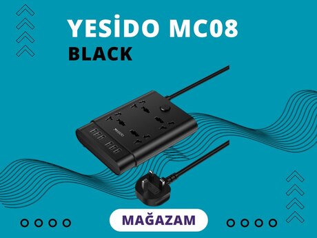 "Yesido MC08" uzadıcı socket 10in1