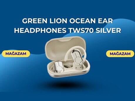 Qulaqcıq "Green Lion Ocean Ear Headphones Tws70 silver"