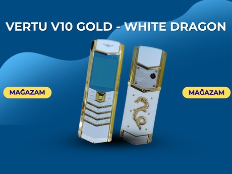 Vertu V10 Gold - White Dragon