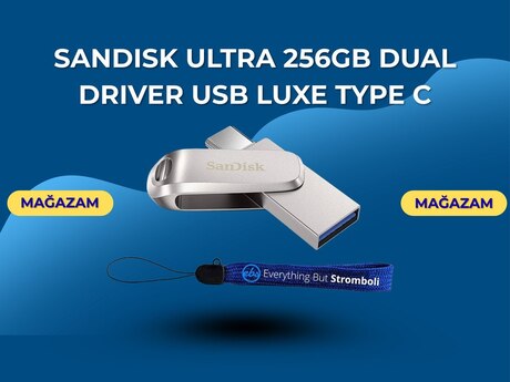 SanDisk Ultra 256GB Dual Driver USB Luxe Type-C