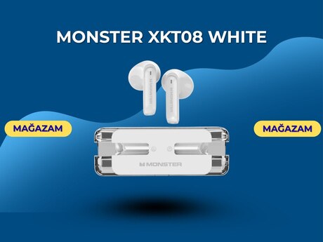 Qulaqcıq "Monster Xkt08 white"