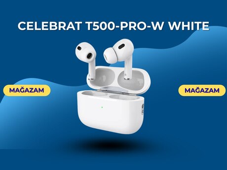 "Celebrat T500-Pro-W white" qulaqcıq