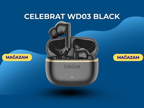 Qulaqlıq "Celebrat WD03 black"
