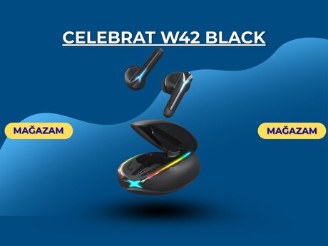 "Celebrat W42 black" qulaqlıq