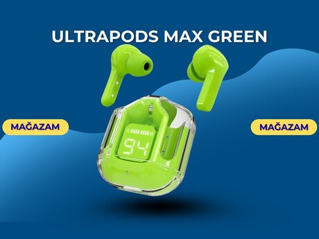 Qulaqlıq "Ultrapods max Green"